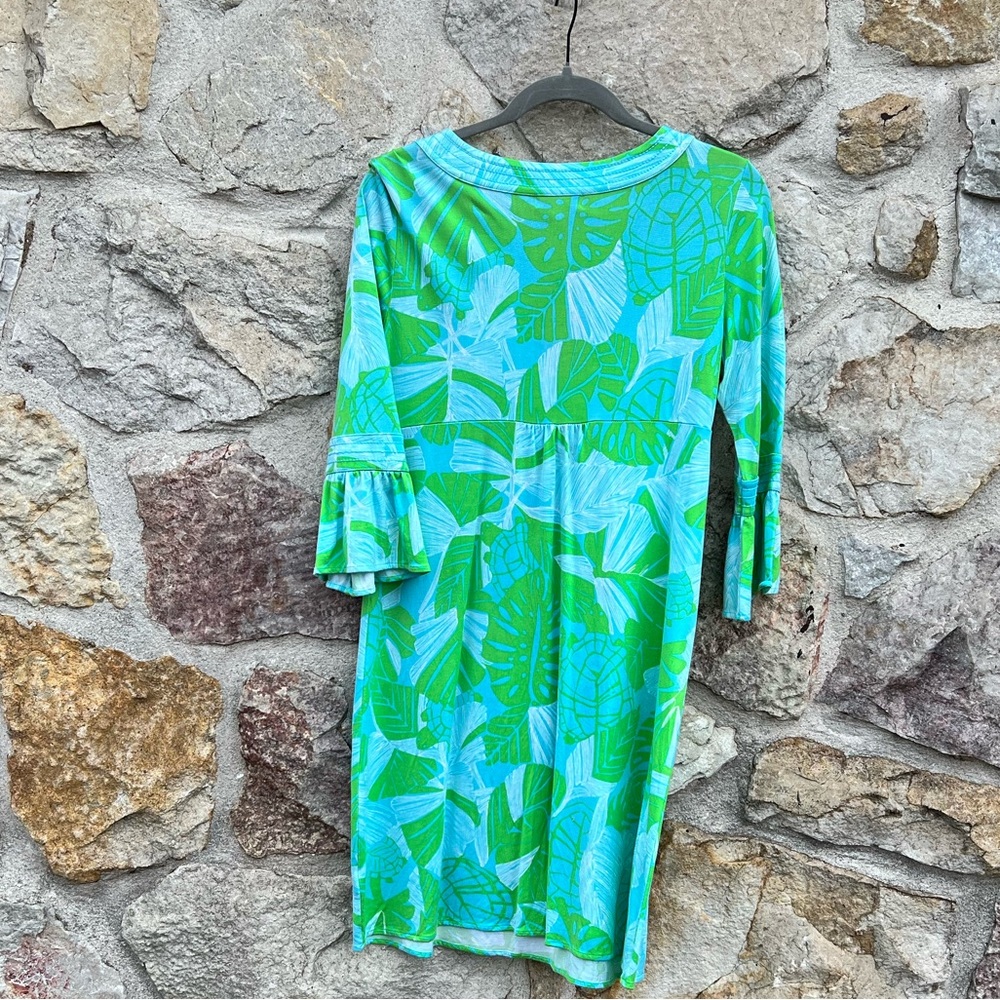 Lilly Pulitzer Twyla Jersey Limeade Love Me or Leaf Me Dress size medium - Picture 5 of 8